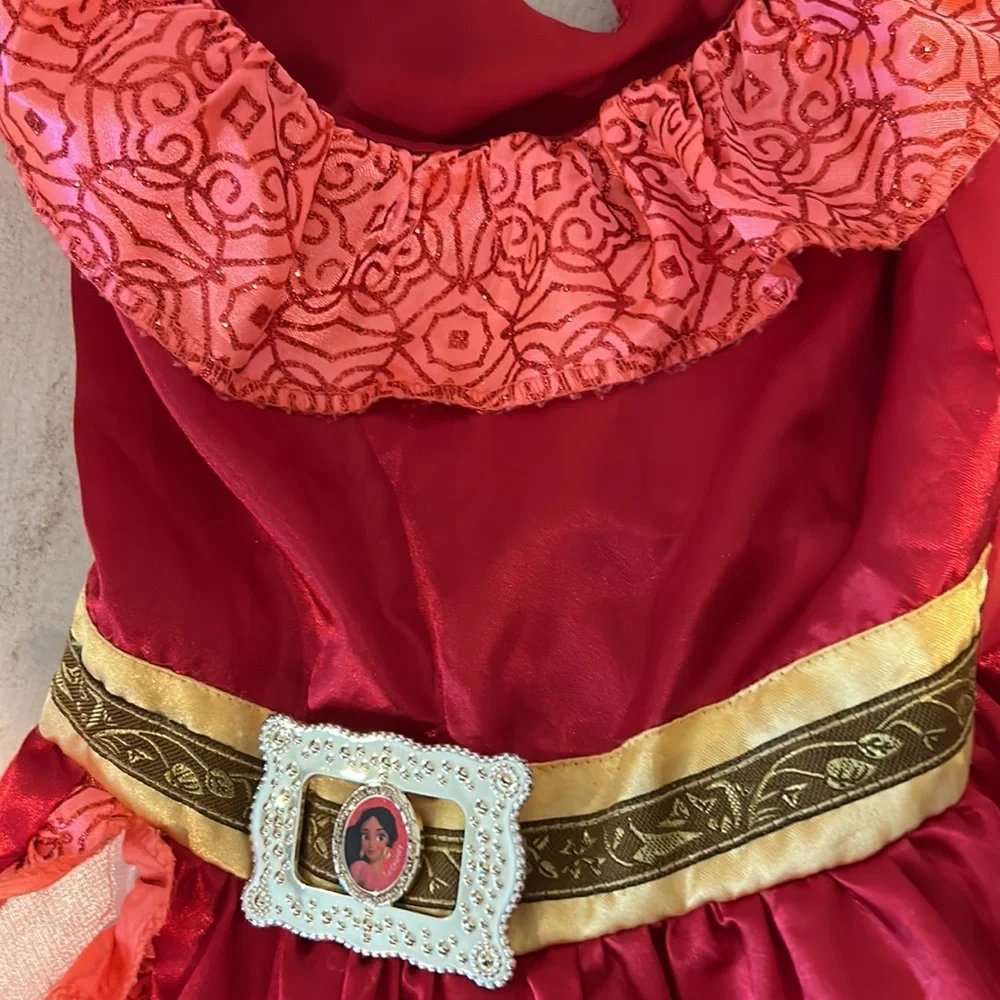 Disney’sElana costume tags have been cut out size small